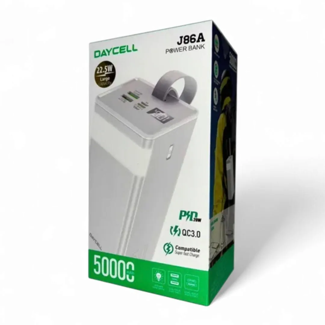 Cargador Portatil Power Bank 50000 Mah Carga 3.0 Daycell — Powerbanks