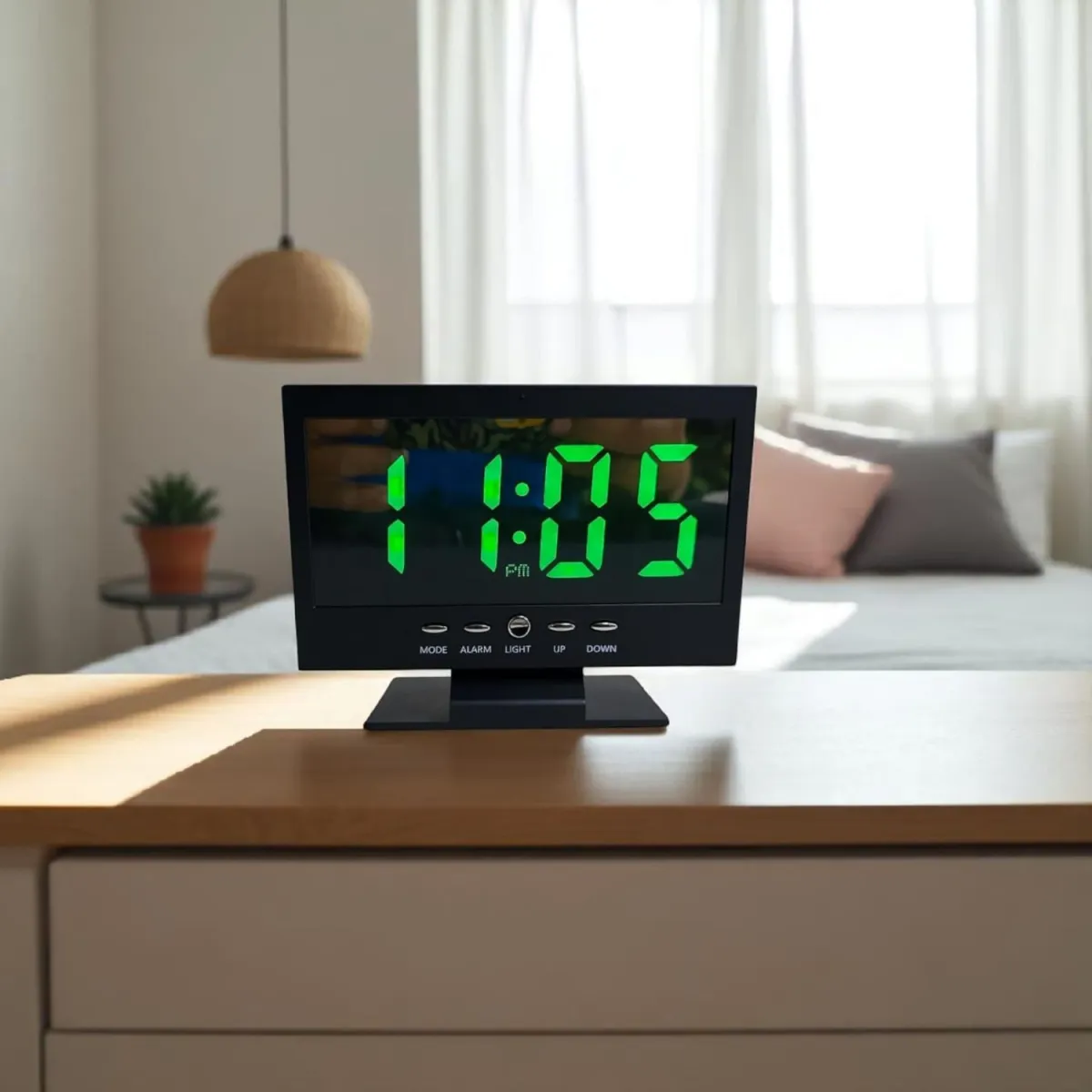 Reloj Despertador Led A Color Luz Temperatura DS-8082L