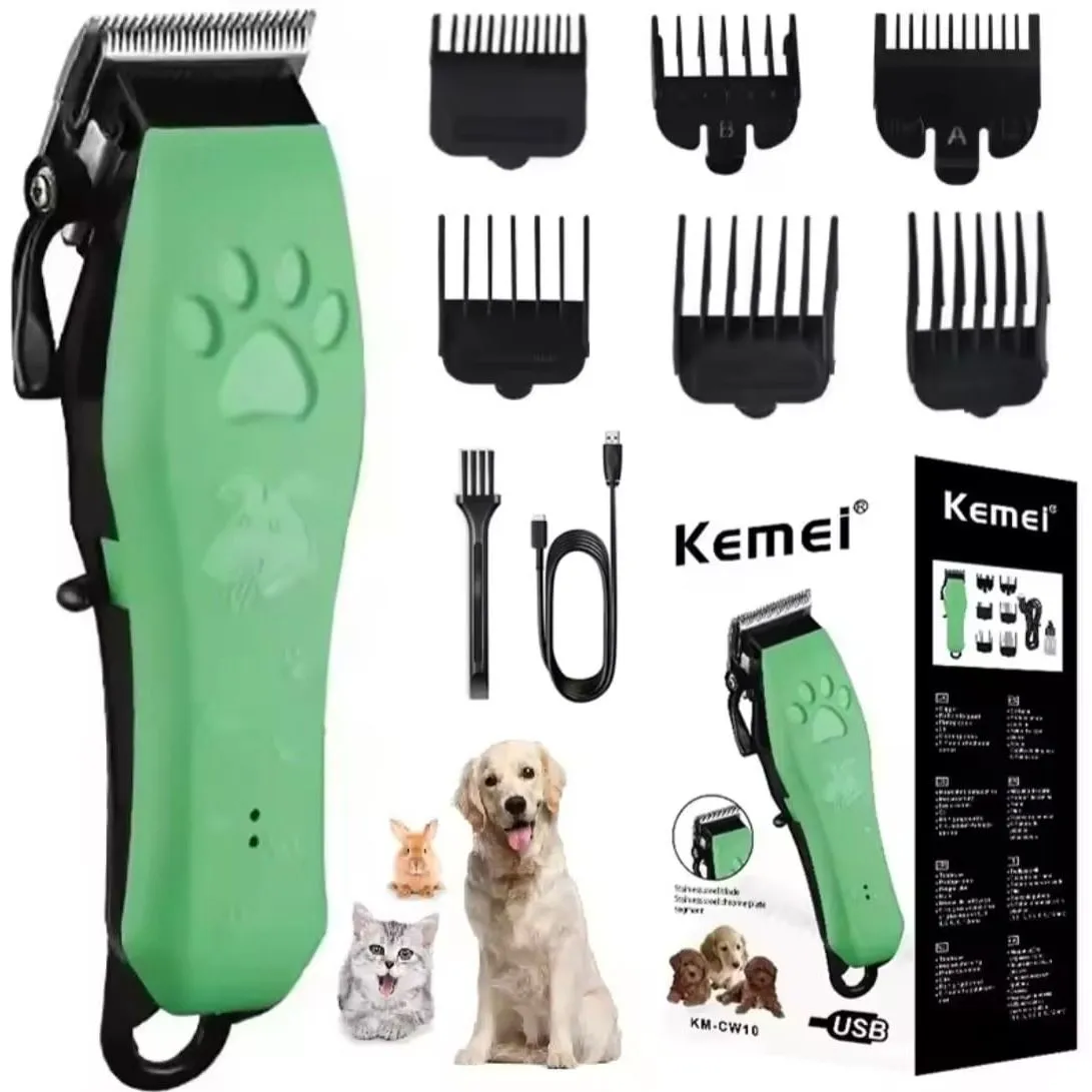 Máquina Cortapelo Profesional para Mascotas Kemei