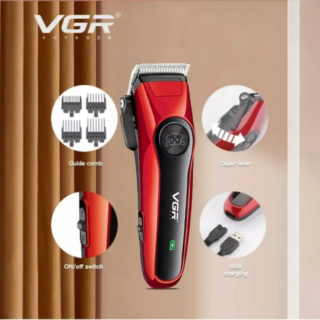 Máquina Cortadora de Pelo Profesional VGR para Mascotas