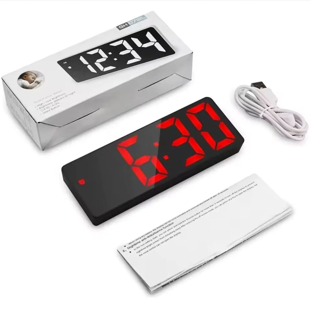 Reloj Despertador LED Multifuncional Dormitorio Oficina