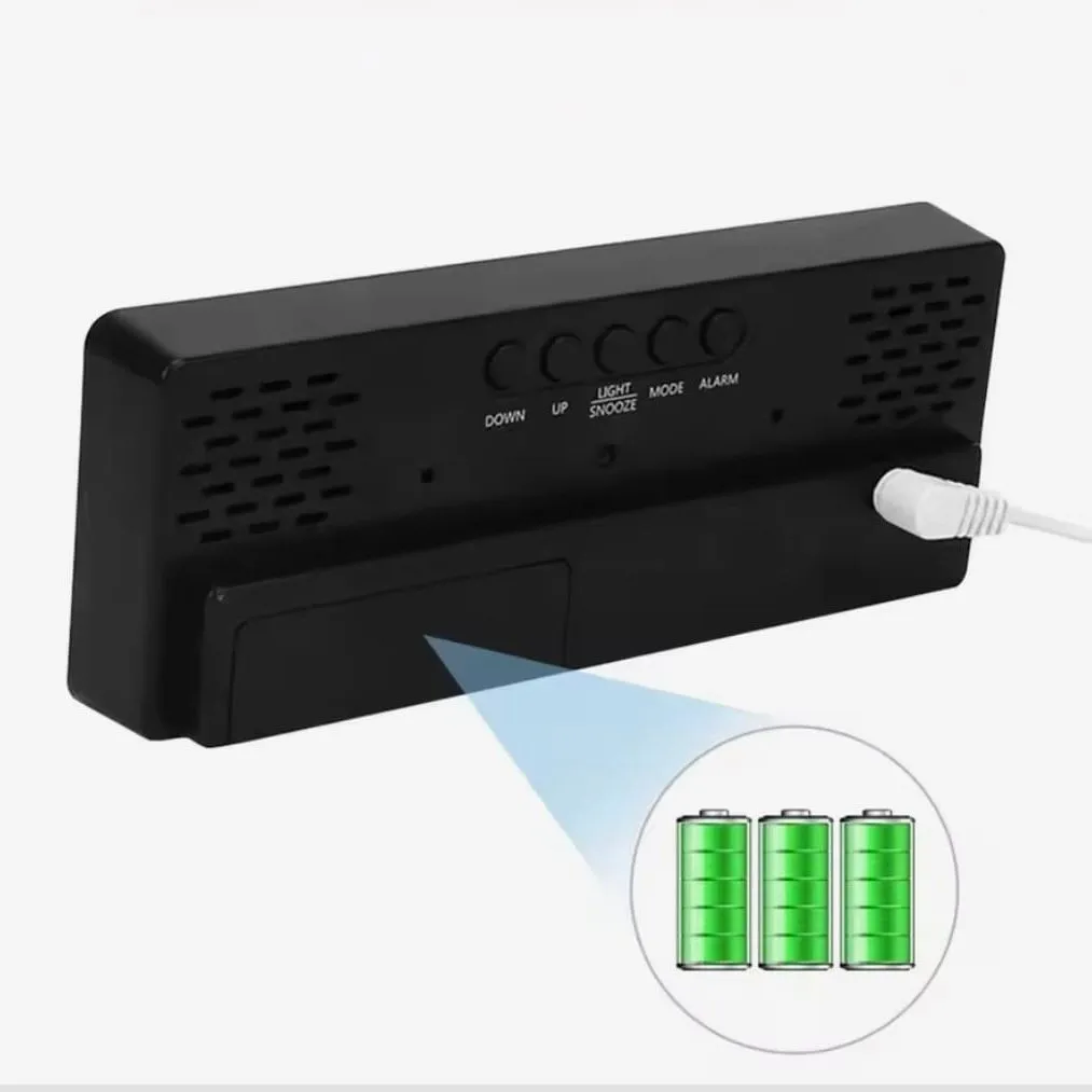 Reloj Despertador LED Multifuncional Dormitorio Oficina