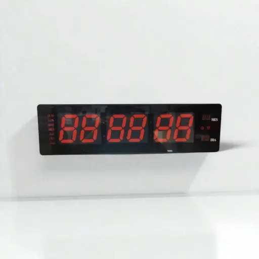 Reloj de Pared conTemporizador Cronómetro y control 49x14cm — Relojes