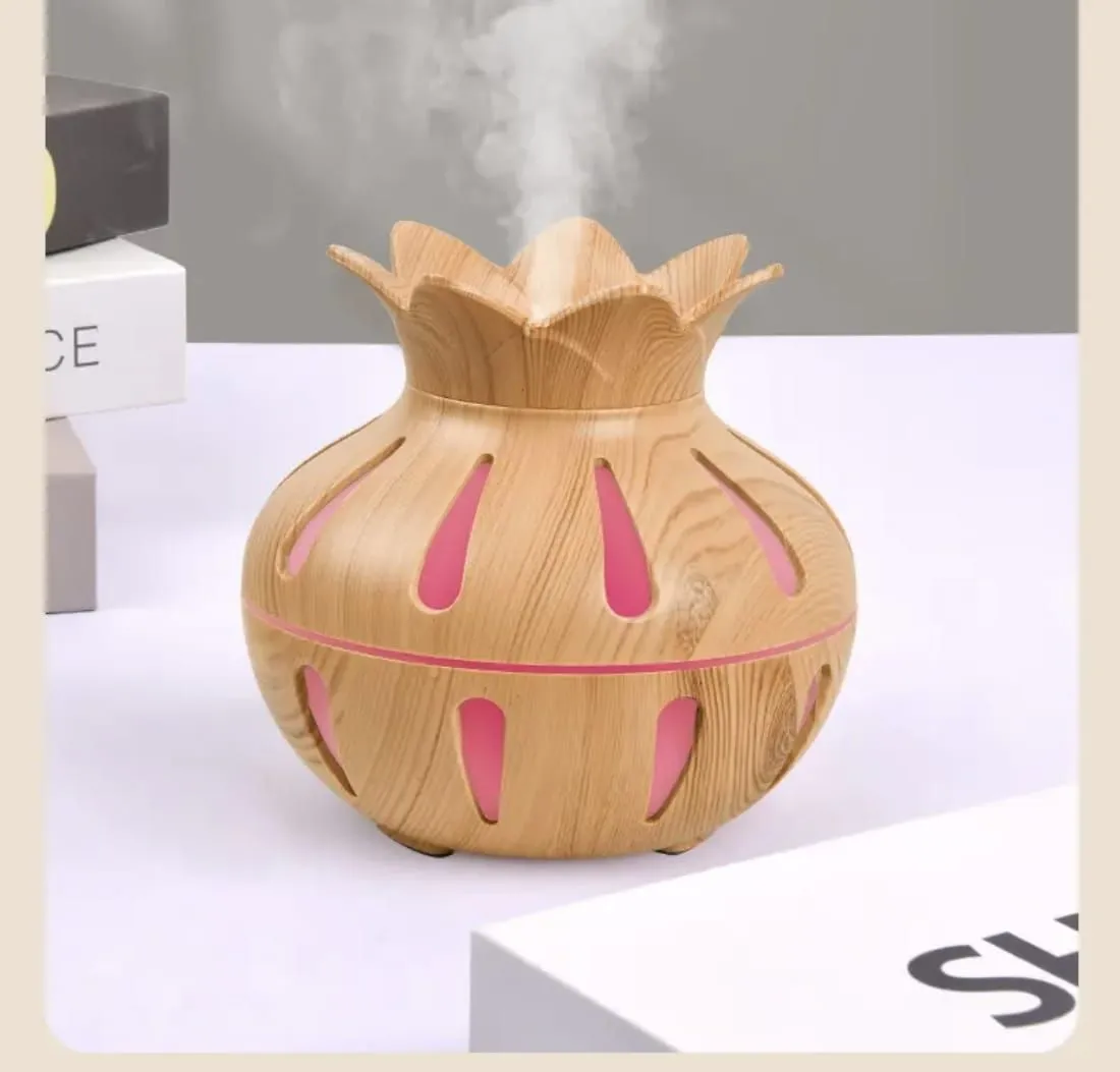 Humidificador Difusor Aromaterapia Luz LED — Difusores de aceites eléctricos