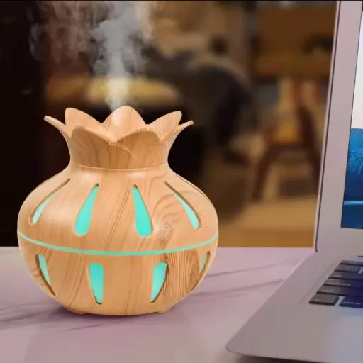 Humidificador Difusor Aromaterapia Luz LED — Difusores de aceites eléctricos