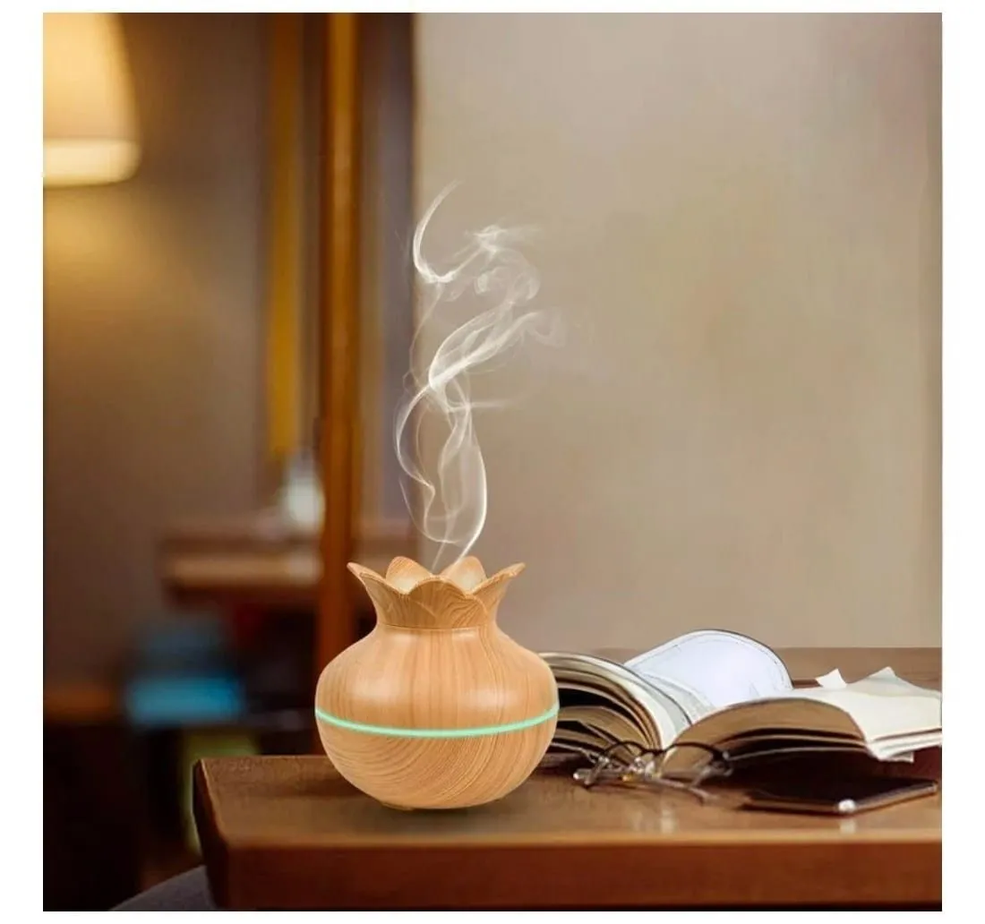 Humidificador Difusor Aromaterapia Luz LED — Difusores de aceites eléctricos