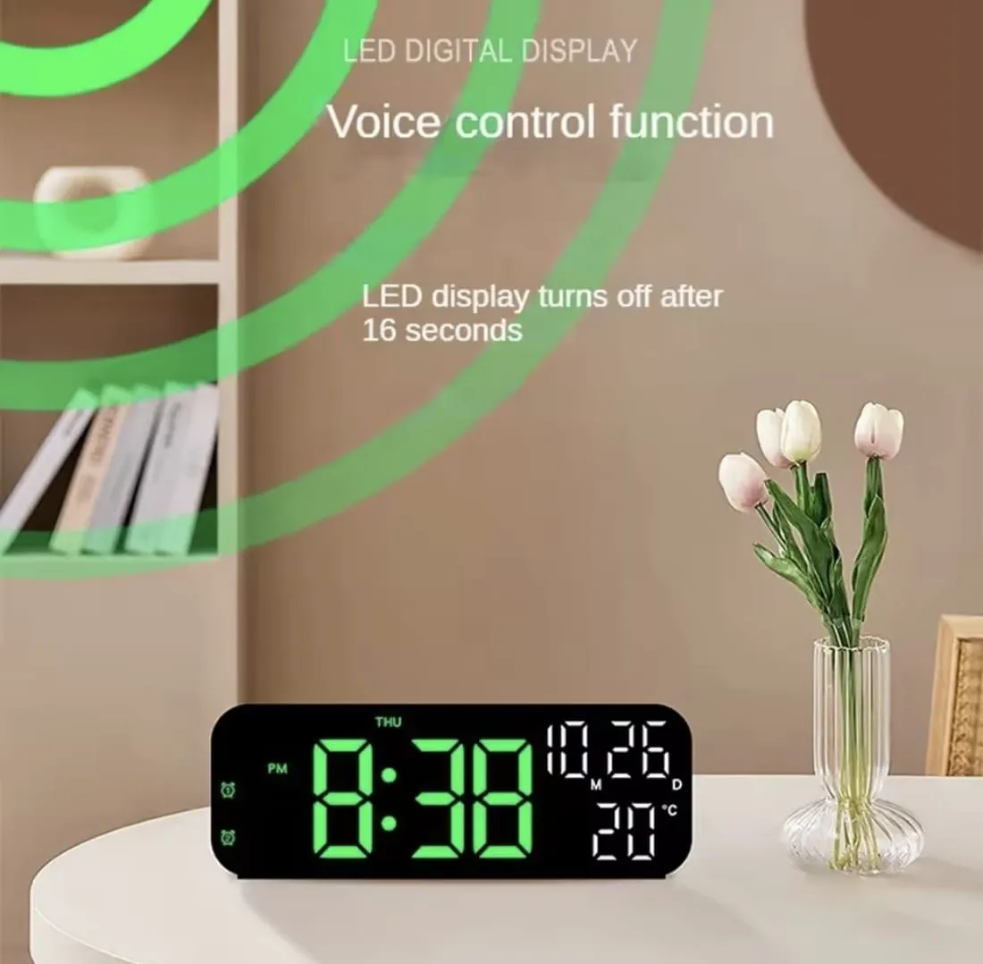 Reloj Despertador LED con Temporizador Para Dormitorio Oficina