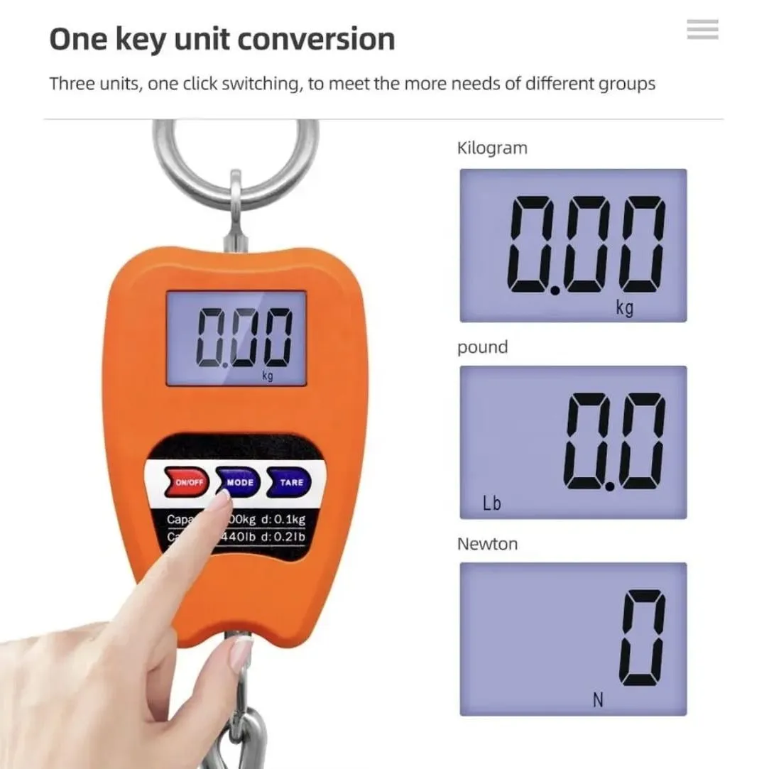 Balanza Colgante Digital 200kg con Alta Precision