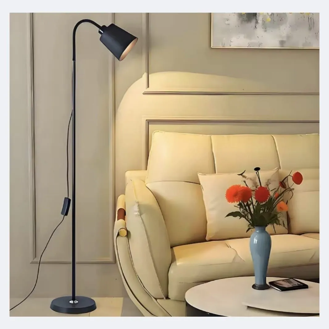Lámpara De Pie Led Para Lectura Con Brazo Flexible — Lámparas de pie / mesa / escritorio