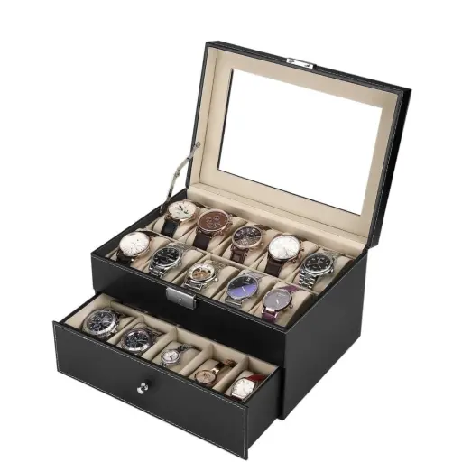 Organizador de 2 niveles para 20 Relojes — Organizadores dormitorio / Living
