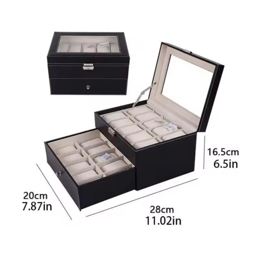 Organizador de 2 niveles para 20 Relojes