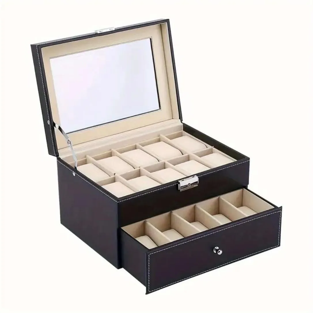 Organizador de 2 niveles para 20 Relojes — Organizadores dormitorio / Living