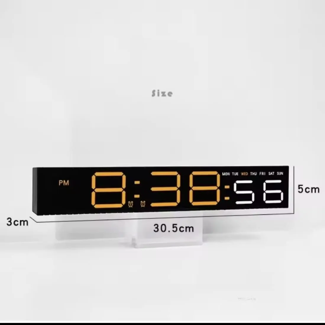 Reloj Digital de Escritorio con luz RGB y Sensor de Sonido de Musica