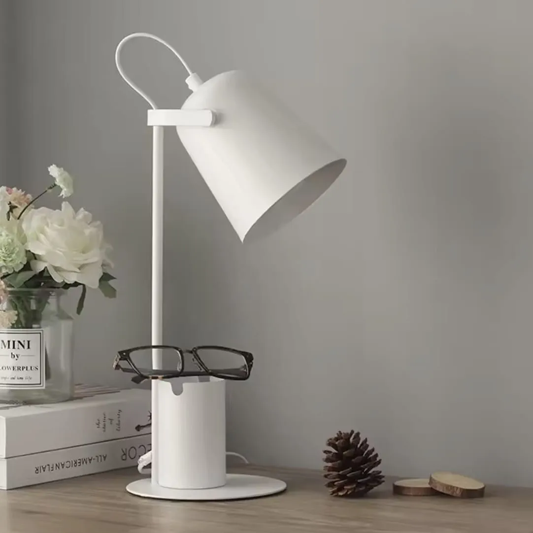 Lámpara de Mesa y Escritorio Blanca Moderna — Lámparas de pie / mesa / escritorio