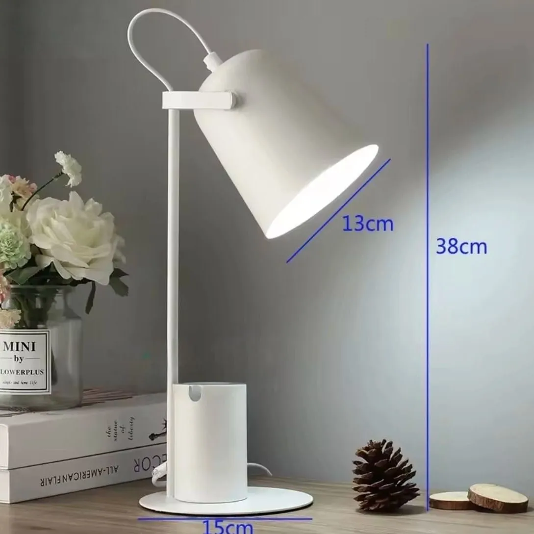 Lámpara de Mesa y Escritorio Blanca Moderna