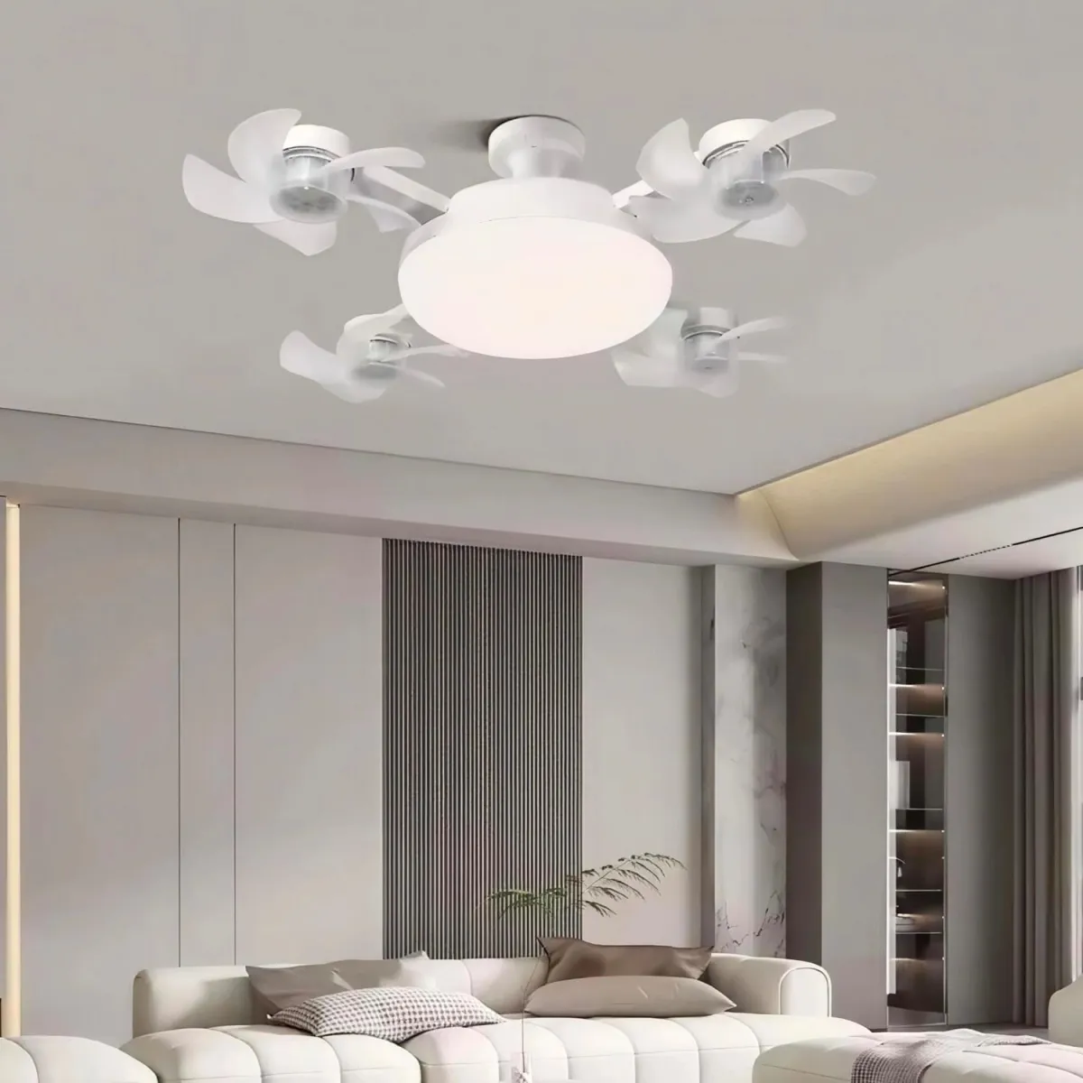 Foco Ventilador de Techo LED 60W con Control Remoto — Ventiladores de techo