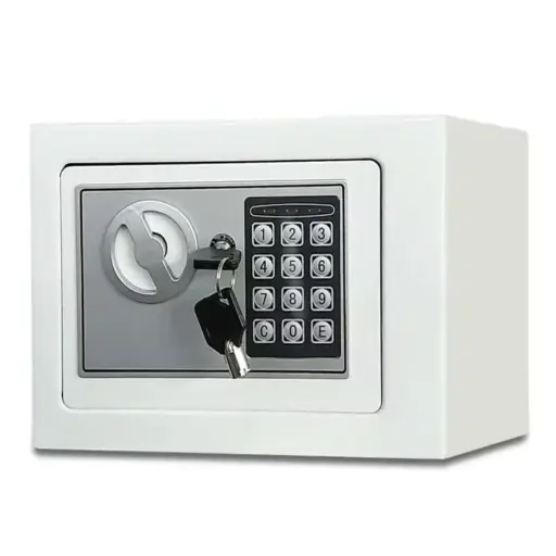 Caja Fuerte de Acero con Teclado Electrónico y Llave de Emergencia — Cajas de seguridad