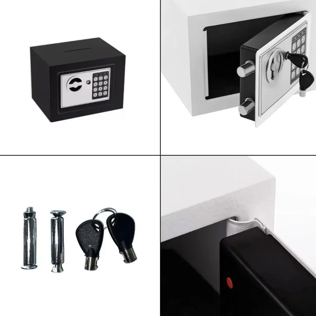 Caja Fuerte de Acero con Teclado Electrónico y Llave de Emergencia