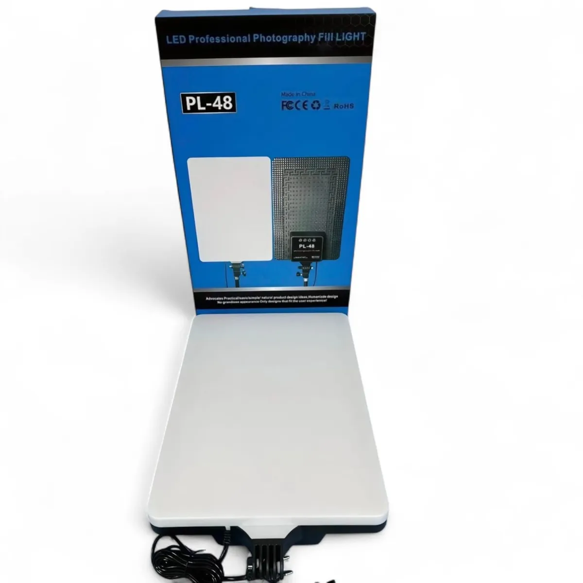 Panel LED Profesional PL-48 con Trípode y Control Remoto