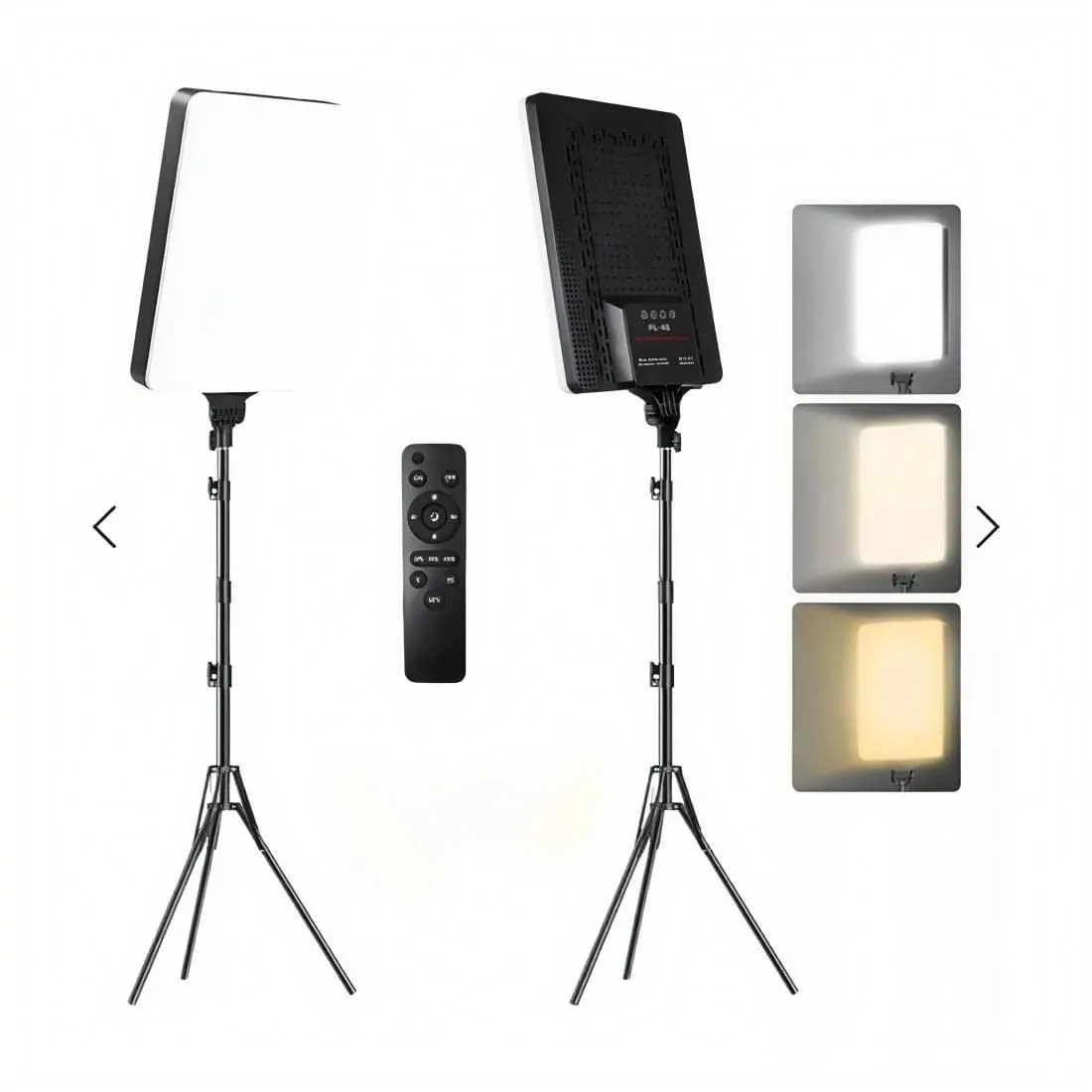 Panel LED Profesional PL-48 con Trípode y Control Remoto