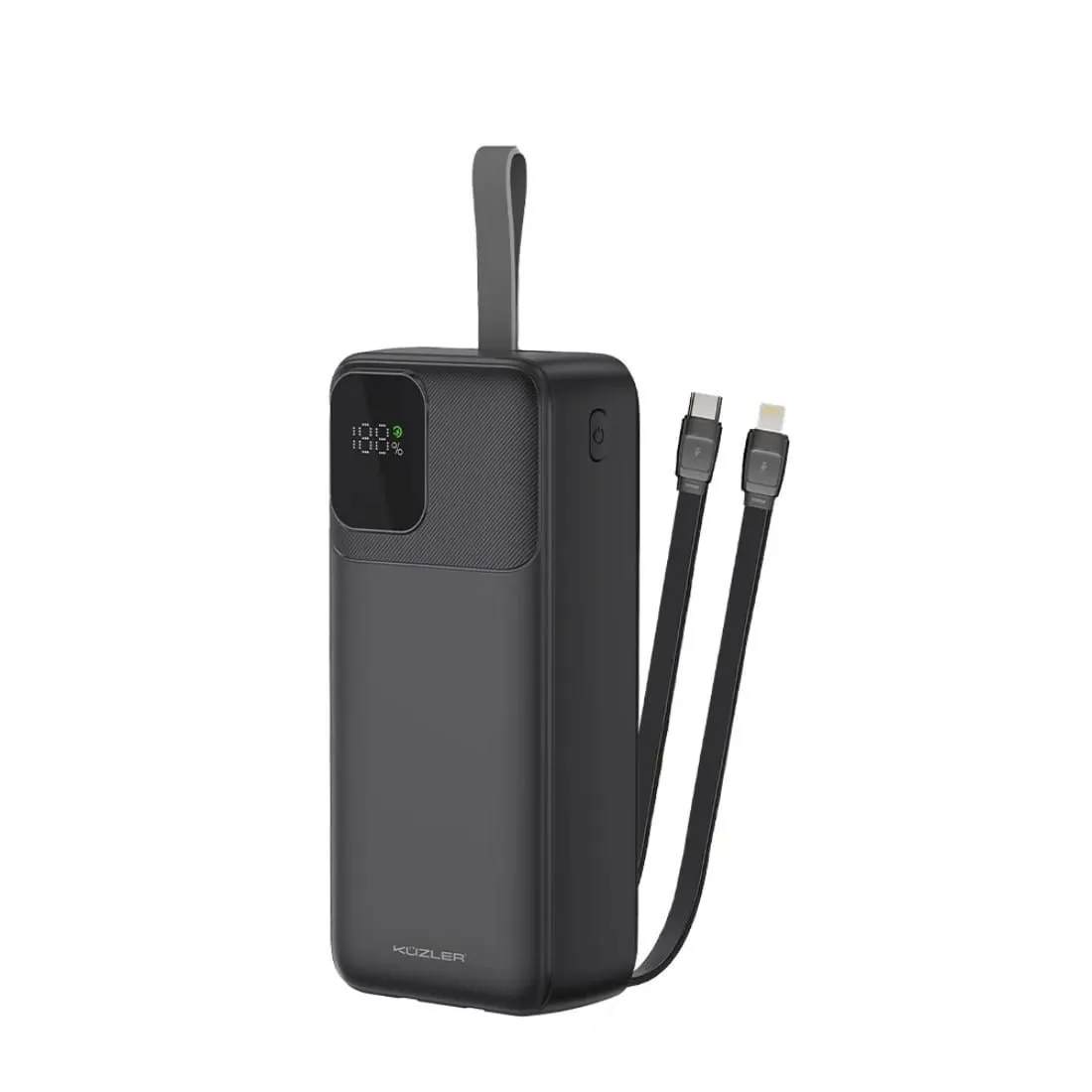 Power Bank 30000mAh Kuzler Cargador Portátil Súper Rápido 22W con Cables Integrados — Powerbanks