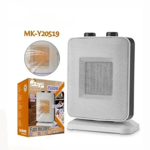 Calefactor Eléctrico DSP 1500W Oscilante con Termostato Ajustable — Calentadores de habitación / estufas