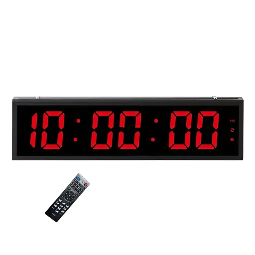Reloj Digital LED Gigante 70x19 cm con Cronómetro, Cuenta Regresiva, Intervalos y Control Remoto — Relojes