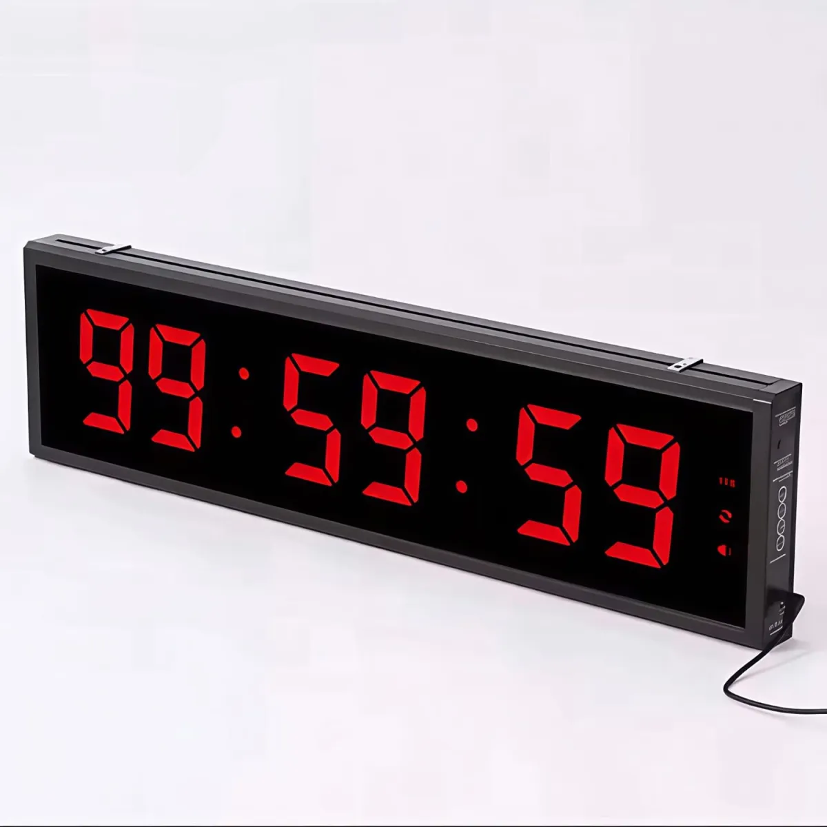 Reloj Digital LED Gigante 70x19 cm con Cronómetro, Cuenta Regresiva, Intervalos y Control Remoto — Relojes