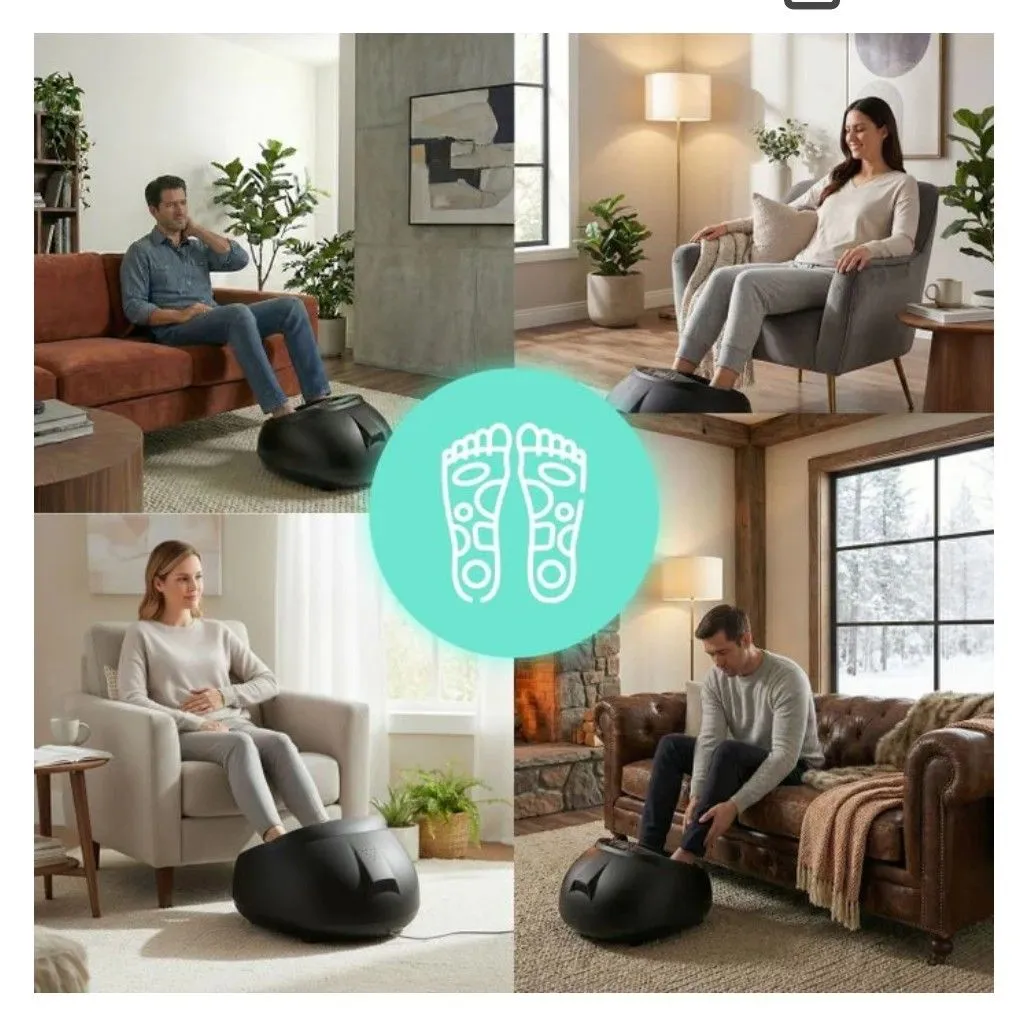 Masajeador de Pies 4D con Calor y Compresión de Aire
