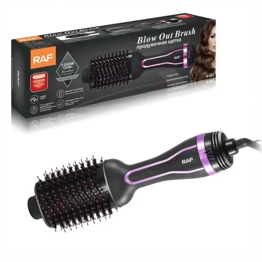 Cepillo Secador 2 en 1 RAF 1200W Alisa, Seca y Da Volumen — Cabello / productos para dar forma al pelo eléctricos
