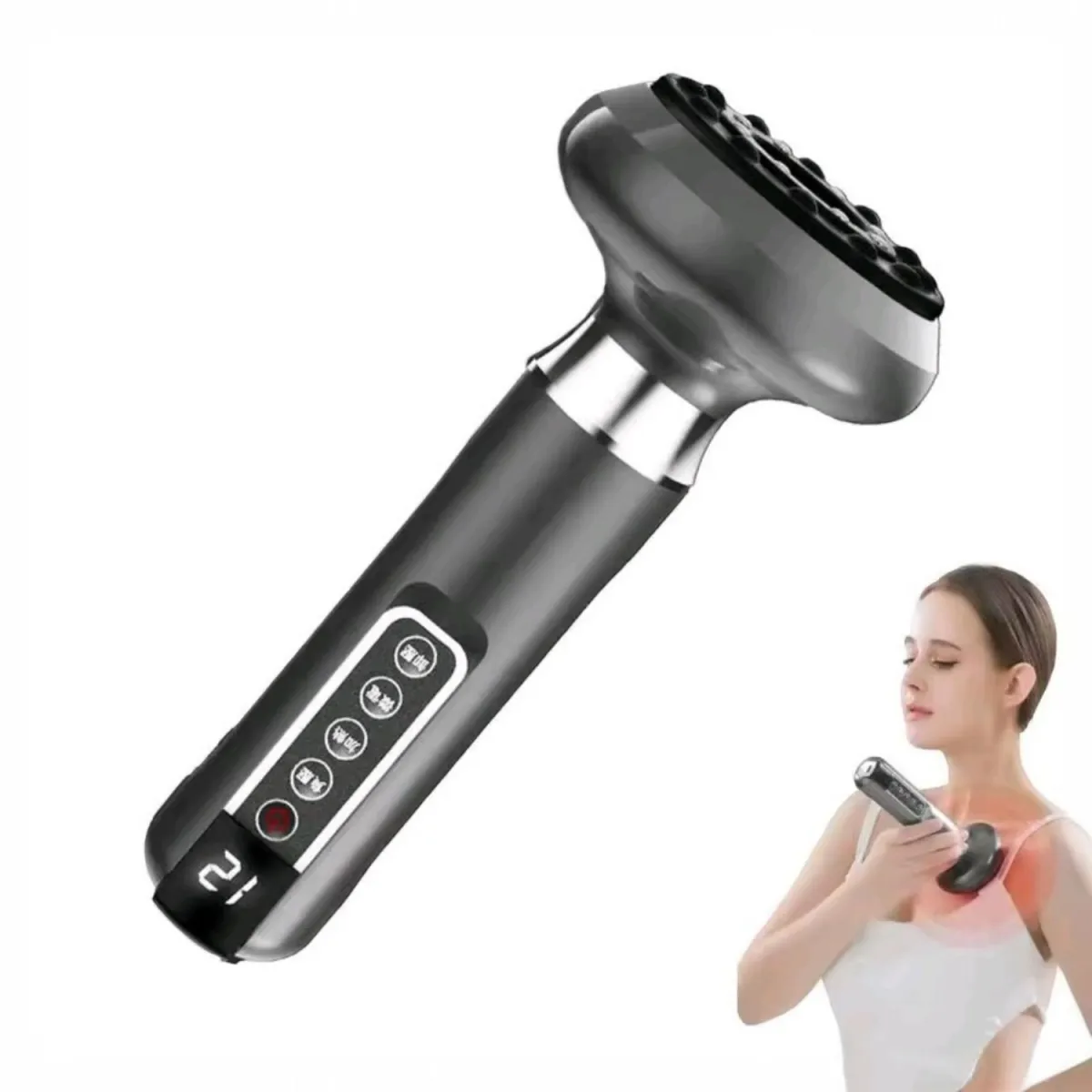 Masajeador Eléctrico de Ventosas con Calor Infrarrojo 12 Niveles