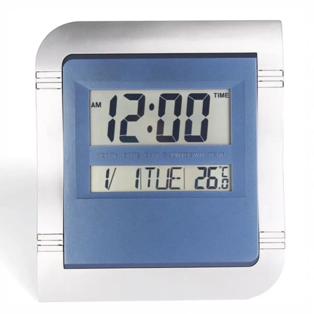 Reloj de Mesa DigitalGrande con Calendario, Temperatura y Alarma 27 x 23 cm — Relojes