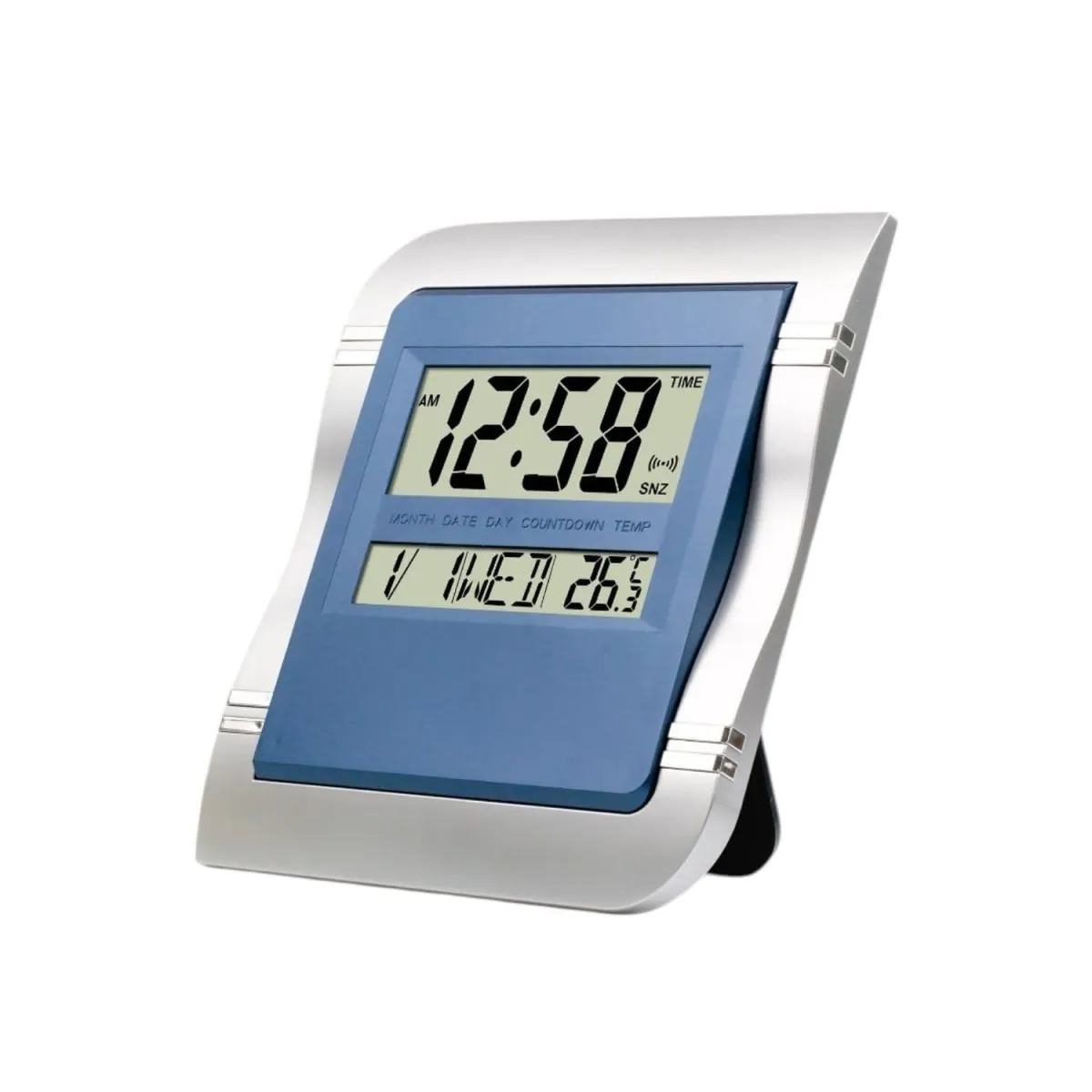 Reloj de Mesa DigitalGrande con Calendario, Temperatura y Alarma 27 x 23 cm