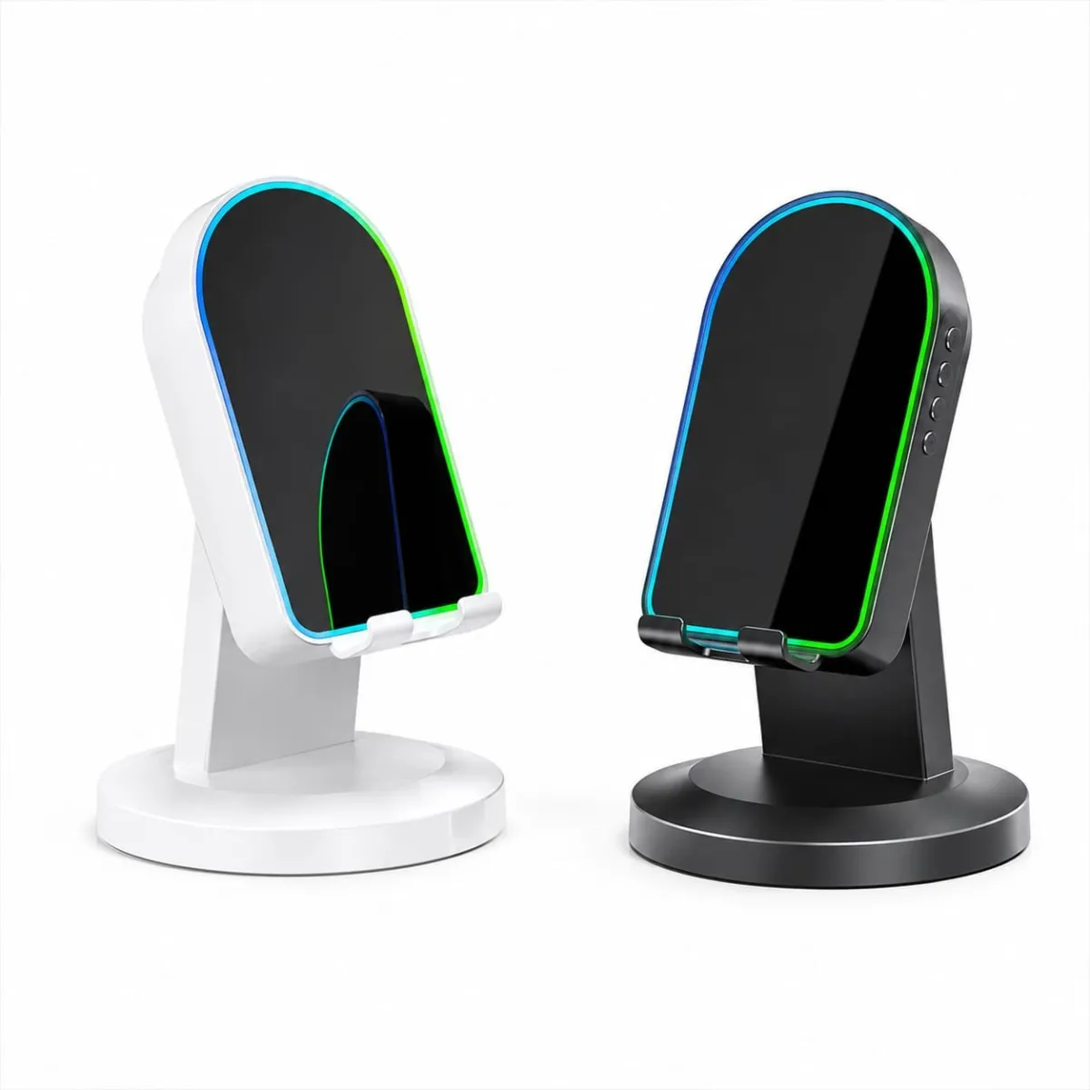 Soporte para Celular con Parlante Bluetooth 5.3 y Conexión por Sensor – Base Antideslizante — Soportes de teléfono