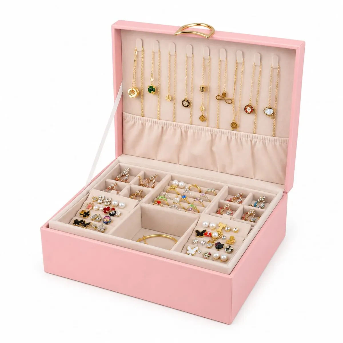 Caja Organizadora de Joyas Premium con Bandeja Extraíble