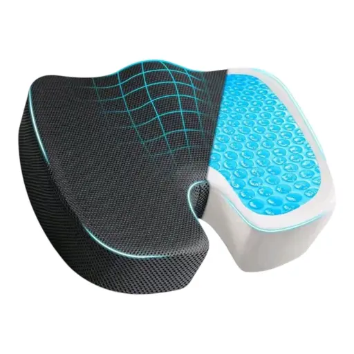 Cojín Ortopédico Ergonómico en Forma de U con Gel y Espuma Memory Foam — Otros implementos de rehabilitación