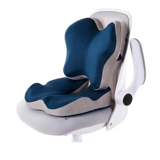 Cojín Ortopédico Ergonómico + Espaldar Lumbar 2 Piezas con Gel y Espuma Viscoelástica — Otros implementos de rehabilitación