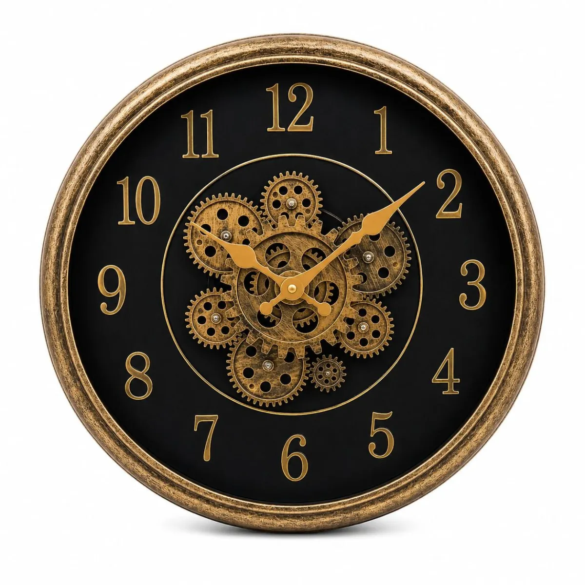 Reloj de Pared Decorativo con Engranajes 34x34 cm
